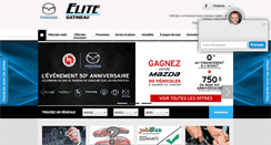 Desktop Screenshot of elite-mazda.ca